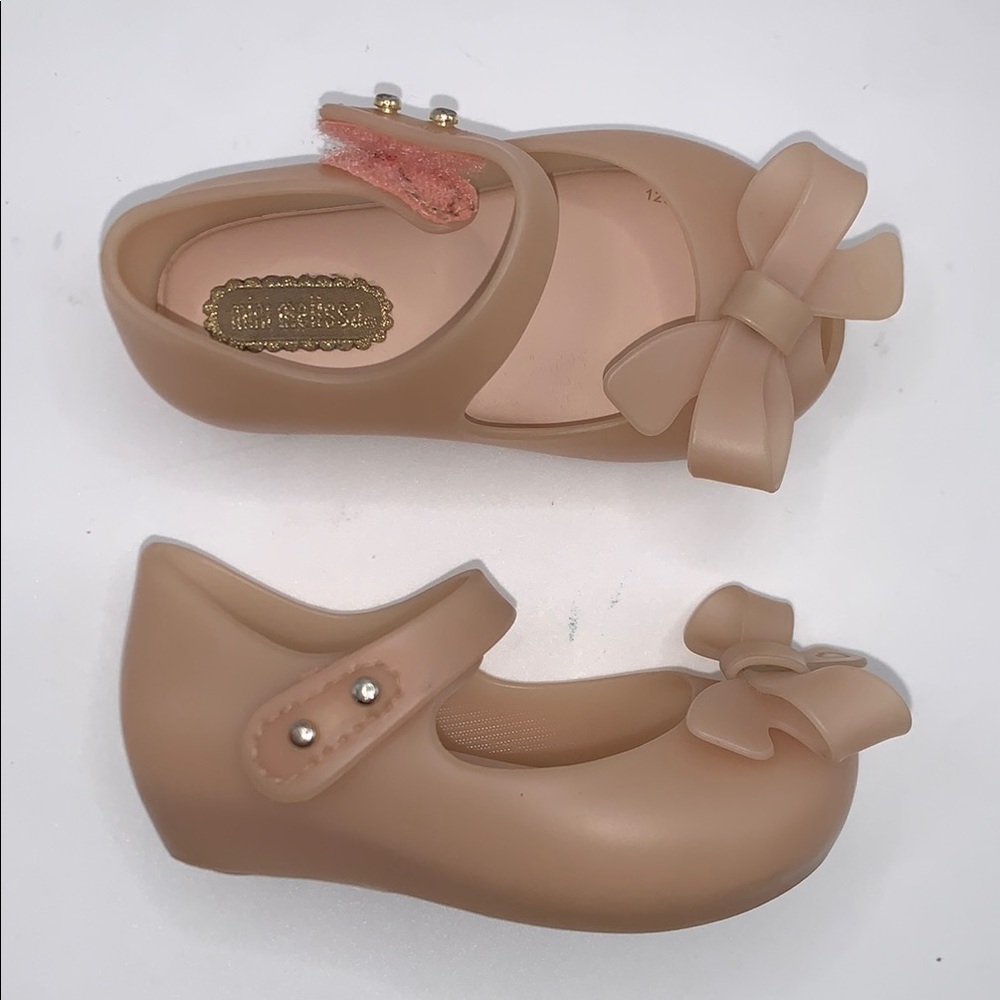 Mini Melissa Kids' Toddler Pink Mary Jane Bow Shoes size 5